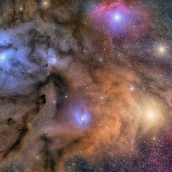  The Colorful Clouds of Rho Ophiuchi 