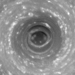 A Hurricane Over the South Pole of Saturn