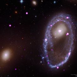  Cosmic Collision Forges Galactic Ring 