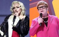 Madonna and Elton John end their long running feud: 