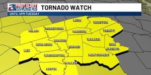 Tornado Watch Issued For Central Texas Until 4 P.M.