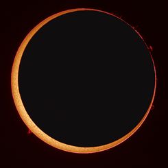 Annular Solar Eclipse at High Resolution