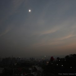 Eclipse over Chongqing, China