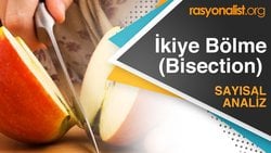 Sayısal Analiz: İkiye Bölme (Bisection) Metodu