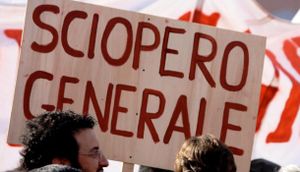 Italy Prepares For General Strike On March 8