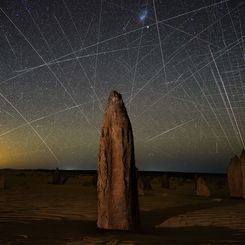  Satellites Behind Pinnacles 