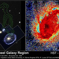 Comet-like Clouds in the Cartwheel Galaxy
Credit: