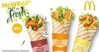 McDonald’s bringt McWrap in drei neuen Varianten