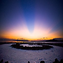 Sunset at the Spiral Jetty