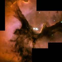 The Trifid Nebula from Hubble