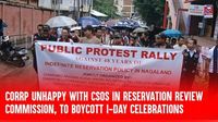 CoRRP Unhappy With CSOs in Reservation Review Commission, to Boycott I-Day Celebrations