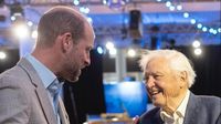 William shares message for David Attenborough to mark his birthday