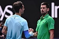 Australian Open: Novak Djokovic survives 2-set deficit after opponent Lorenzo Musetti retires with injury