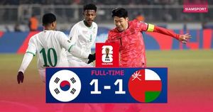 South Korea And Oman Draw 1-1 In World Cup Qualifier