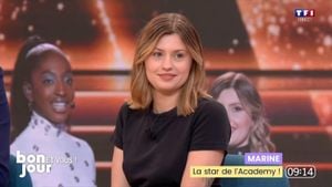 Marine Celebrates Stardom On Les Enfants De La Télé