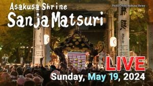 Sanma Shrine Launches First Live Broadcast