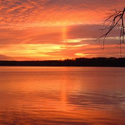 A Sun Pillar Over North Carolina