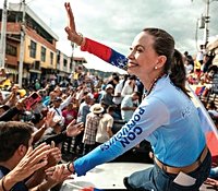 Venezuela’s Nobel winner pushes false claims about Maduro, critics say