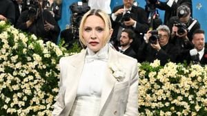 Madonna Stuns In White Satin Suit At Met Gala 2025