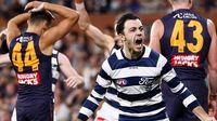 AFL Live: Geelong fightback has Adelaide Oval on edge