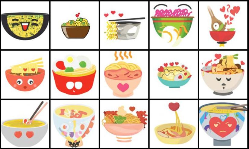 DALL-E'den "şirin bir kase ramen emojisi" oluşturması istendiğinde verilen çıktı.