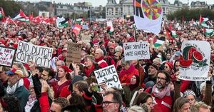 Hundreds Of Thousands Rally Across Europe For Gaza