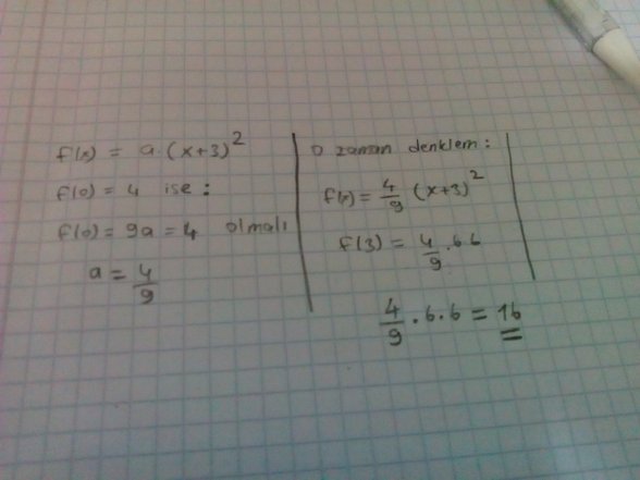 Denklemin çözümü