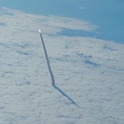 Space Shuttle Rising