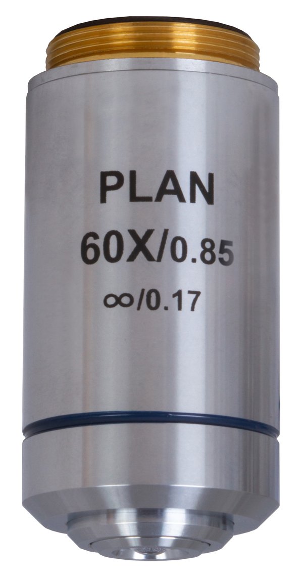 Levenhuk MED 60x Sonsuzluk Düzeltimli Plan Akromatik Objektif