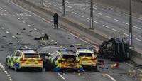 A1 closed after major crash involving police cars