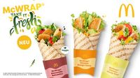 McDonald's Deutschland: Drei neue Varianten für die McWraps