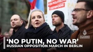 Opposition Leaders Rally Against Putin's War In Berlin