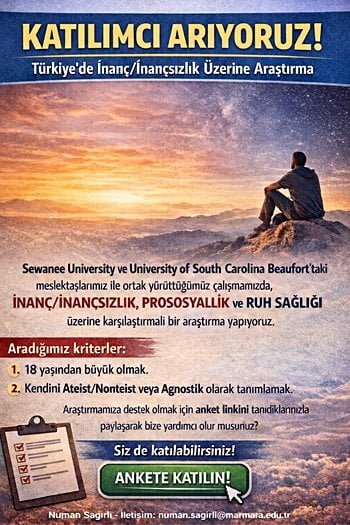 İnanç/İnançsızlık, Prososyallik ve Ruh Sağlığı: Karşılaştırmalı Bir Araştırma