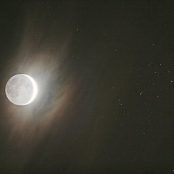 Young Moon and Sister Stars