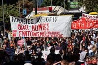 Strikes across Greece block everything for Palestine