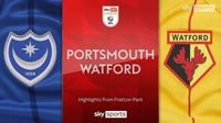 Portsmouth 1-0 Watford | Championship Highlights