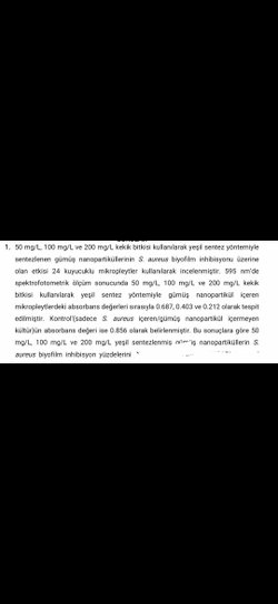 Görseldeki sorunun Biyofilm inhibisyon yüzdesini nasıl hesaplarız?