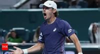 Miami Open: Alex de Minaur disrupts mini-Maracana to take down Joao Fonseca, Coco Gauff bows out | Tennis News - The Times of India