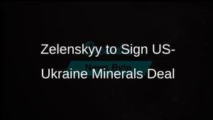 Ukraine And U.S. Set To Sign Critical Minerals Deal