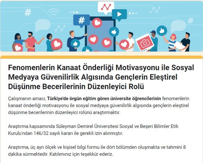 Fenomen ve Sosyal Medyaya Güvenilirlik Araştırması