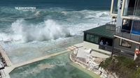 Huge waves cause damage at Sydney's iconic Bondi Beach
