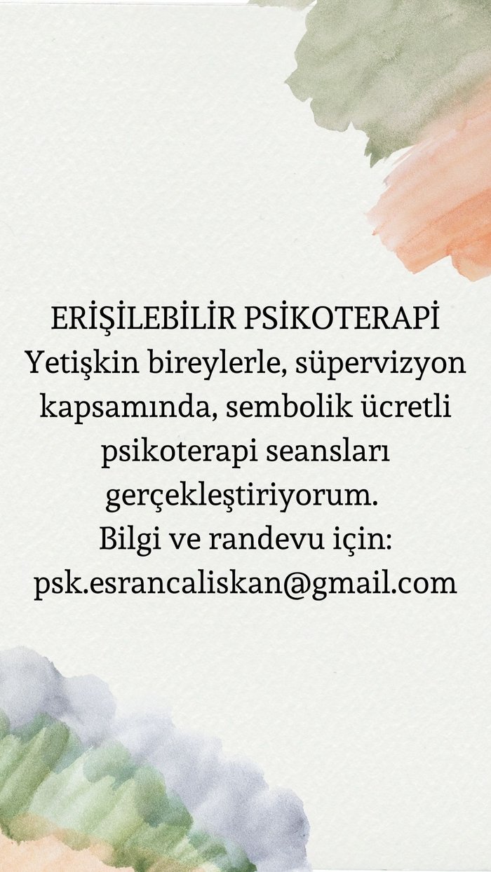 Erişilebilir Psikoterapi - Esra Nur Çalışkan