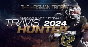 Travis Hunter Jr. Wins Heisman Trophy, Honors Father