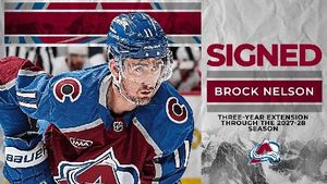 Avalanche Secure Brock Nelson With Three Year Extension