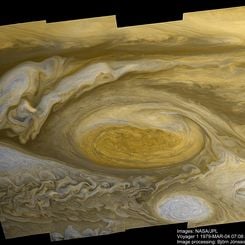 Jupiter's Great Red Spot from Voyager 1