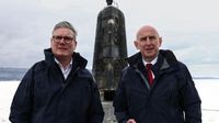 Healey warns the UK's nuclear deterrent is 'ultimate guarantor' during submarine visit