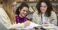 The Cambridge Sixth Form celebrating Ofsted success