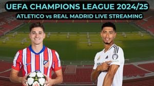 Real Madrid Battles Atletico Madrid In UEFA Clash