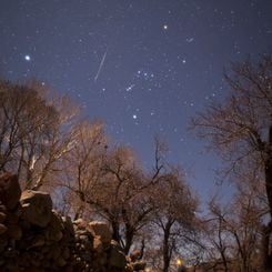 A Geminid Meteor Over Iran