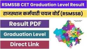 RSMSSB Releases CET Graduation Level Results 2025